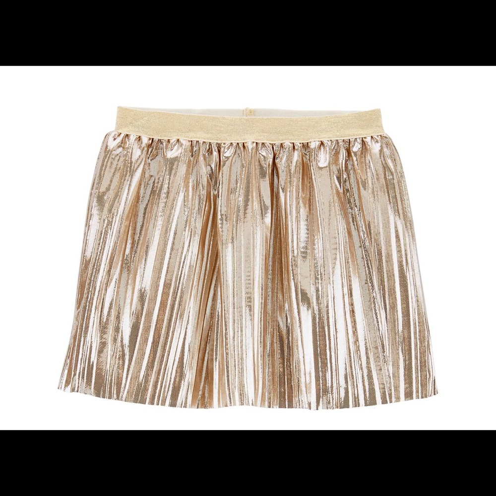 Toddler Girl Carter's Metallic Pleated Skirt